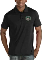 Antigua Ohio Bobcats Mens Black Quest Short Sleeve Polo