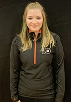 Antigua Philadelphia Flyers Womens Black Tempo Qtr Zip Pullover