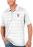 Antigua Texas Rangers Mens White Compass Short Sleeve Polo