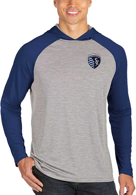 Antigua Sporting Kansas City Mens Grey Cannon Fashion Hood