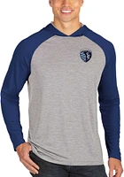 Antigua Sporting Kansas City Mens Grey Cannon Fashion Hood