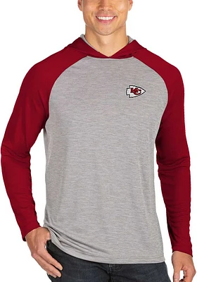 Antigua Kansas City Chiefs Mens Grey Cannon Fashion Hood