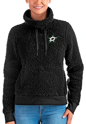 Antigua Dallas Stars Womens Black Gaurdian Crew Sweatshirt