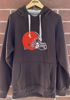 Antigua Cleveland Browns Mens Brown Victory Long Sleeve Hoodie