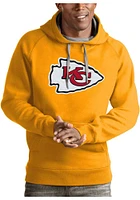 Antigua Kansas City Chiefs Mens Gold Victory Long Sleeve Hoodie