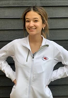 Antigua Kansas City Chiefs Womens White Gernation Light Weight Jacket