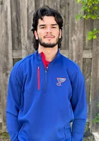 Antigua St Louis Blues Mens Generation Long Sleeve Qtr Zip Pullover