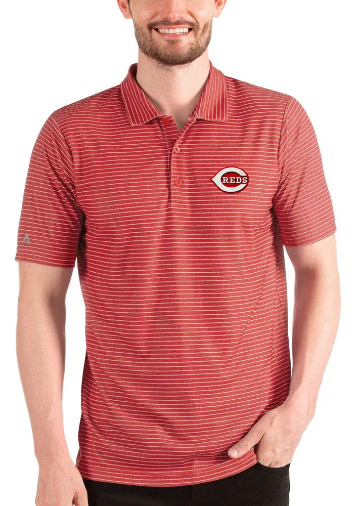 Antigua Cincinnati Reds Mens ESTEEM Short Sleeve Polo