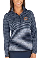 Antigua Chicago Bears Womens Navy Blue Pace Qtr Zip Pullover
