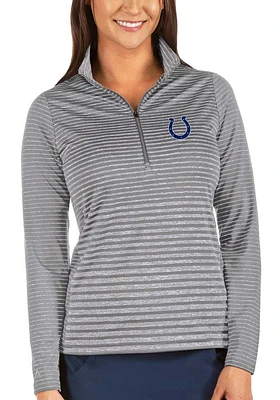 Antigua Indianapolis Colts Womens White Pace Qtr Zip Pullover