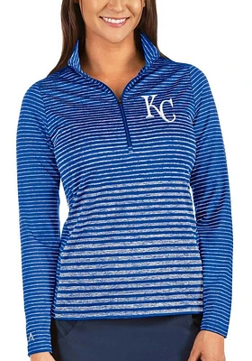 Antigua Kansas City Royals Womens Blue Pace Qtr Zip Pullover
