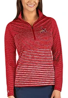 Antigua St Louis Cardinals Womens Red Pace Qtr Zip Pullover
