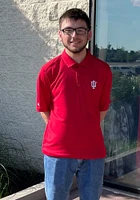 Antigua Indiana Hoosiers Mens Crimson Tribute Short Sleeve Polo