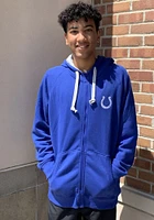 Antigua Indianapolis Colts Mens Blue Victory Long Sleeve Full Zip Jacket
