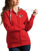 Antigua Kansas City Chiefs Womens Red Victory Long Sleeve Full Zip Jacket