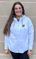 Antigua Philadelphia Phillies Womens White Victory Long Sleeve Full Zip Jacket
