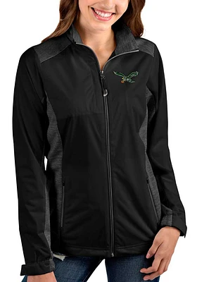 Antigua Philadelphia Eagles Womens Black Revolve Medium Weight Jacket