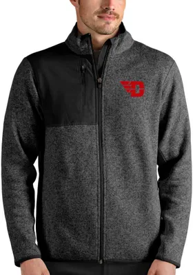 Antigua Dayton Flyers Mens Grey Fortune Medium Weight Jacket