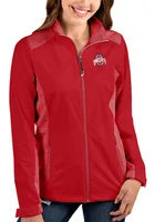 Antigua Ohio State Buckeyes Womens Black Revolve Light Weight Jacket