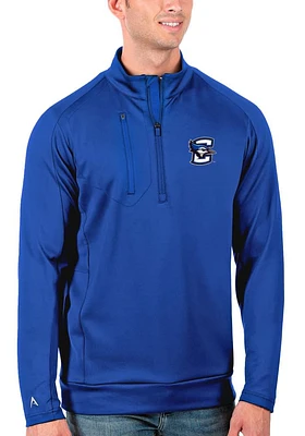 Antigua Creighton Bluejays Mens Generation Long Sleeve Qtr Zip Pullover