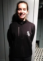 Antigua Chicago White Sox Mens Black Generation Long Sleeve Qtr Zip Pullover