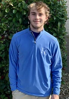 Antigua Kansas City Royals Mens Blue Glacier Long Sleeve Qtr Zip Pullover