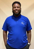 Antigua Kansas City Royals Mens Blue Legacy Pique Design Short Sleeve Polo