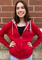 Antigua Chicago Bulls Womens Red Victory Long Sleeve Full Zip Jacket