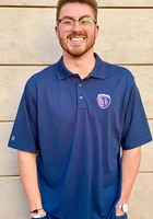 Antigua Sporting Kansas City Mens Navy Blue Pique Xtra-Lite Short Sleeve Polo