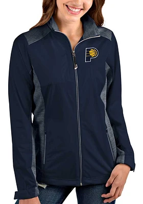 Antigua Indiana Pacers Womens Navy Blue Revolve Medium Weight Jacket