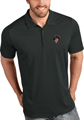 Antigua Oklahoma State Cowboys Mens Grey Tribute Short Sleeve Polo
