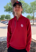 Antigua Oklahoma Sooners Mens Crimson Generation Long Sleeve Qtr Zip Pullover