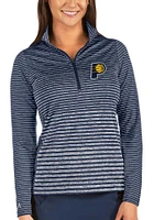 Antigua Indiana Pacers Womens Navy Blue Pace Qtr Zip Pullover