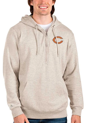 Antigua Chicago Bears Mens White Action Long Sleeve Hoodie