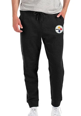 Antigua Pittsburgh Steelers Mens Black Action Jogger Sweatpants