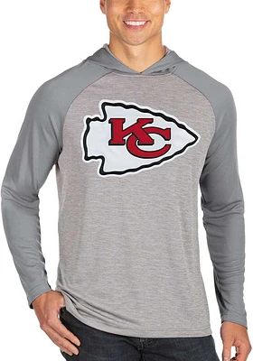Antigua Kansas City Chiefs Mens Grey Cannon Hood