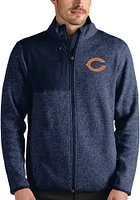 Antigua Chicago Bears Mens Navy Blue Fortune Medium Weight Jacket