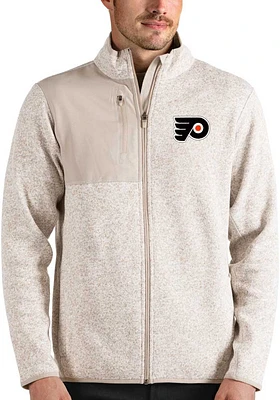 Antigua Philadelphia Flyers Mens White Fortune Medium Weight Jacket