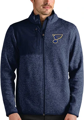 Antigua St Louis Blues Mens Navy Blue Fortune Medium Weight Jacket
