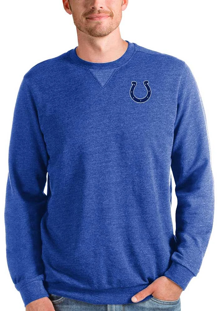 Antigua Indianapolis Colts Mens Reward Long Sleeve Crew Sweatshirt