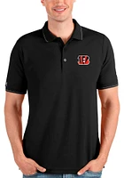 Antigua Cincinnati Bengals Mens AFFLUENT Short Sleeve Polo