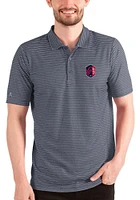 Antigua St Louis City SC Mens Navy Blue ESTEEM Design Short Sleeve Polo