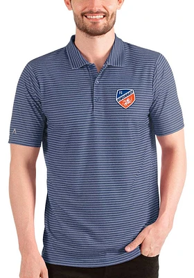 Antigua FC Cincinnati Mens Blue ESTEEM Short Sleeve Polo