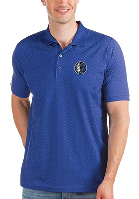 Antigua Dallas Mavericks Mens Blue HONOR Short Sleeve Polo
