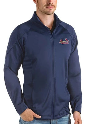 Antigua St Louis Cardinals Mens Navy Blue Links Golf Medium Weight Jacket