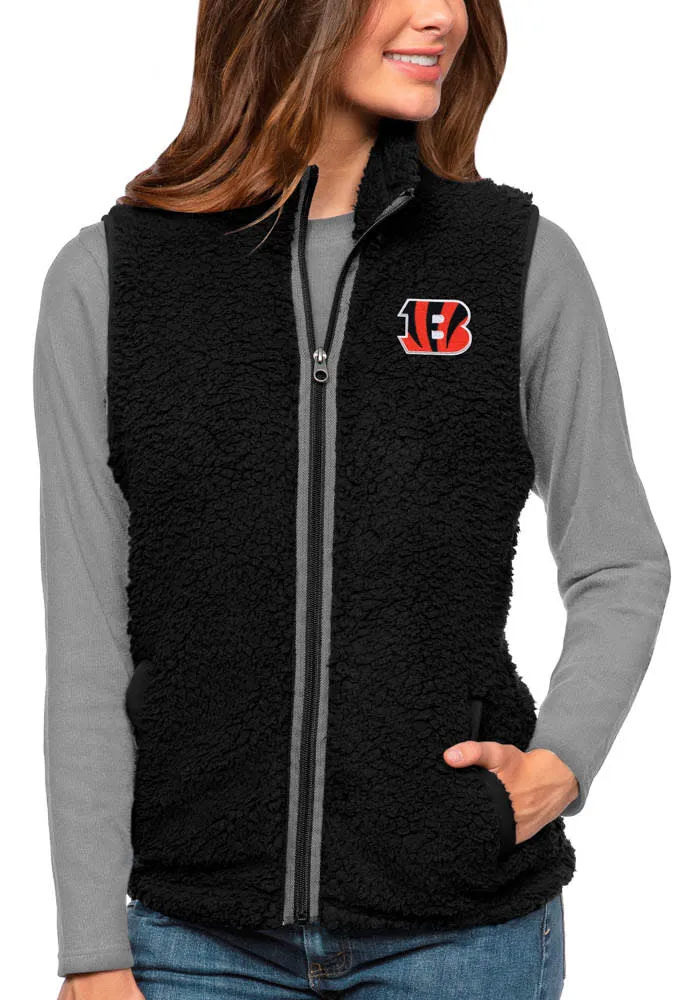 Antigua Cincinnati Bengals Womens Black Grace Vest