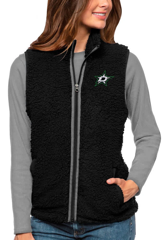 Antigua Dallas Stars Womens Black Logo Grace Vest