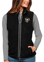 Antigua Pittsburgh Penguins Womens Black Grace Vest