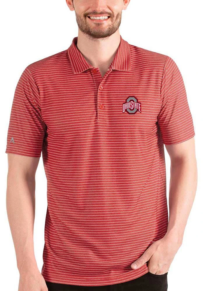 Antigua Ohio State Buckeyes Mens Esteem Short Sleeve Polo