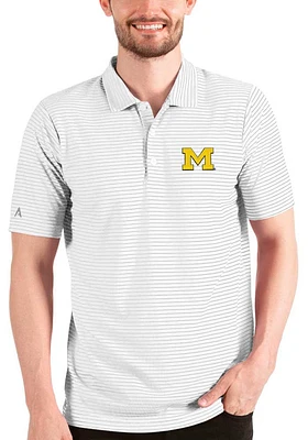 Antigua Michigan Wolverines Mens Esteem Short Sleeve Polo